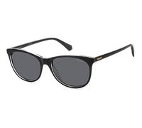 Polaroid Femme Polaroid PLD 4161/S 7C5/M9 Lunettes de soleil Polycarbonate Noir Gris Cat Eye Polarisé