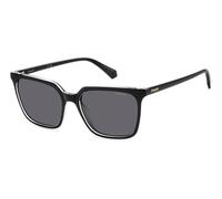 Polaroid Femme Polaroid PLD 4163/S 7C5/M9 Lunettes de soleil Polycarbonate Noir Gris Carré Polarisé