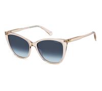 Polaroid Femme Polaroid PLD 4181/S FWM/Z7 Lunettes de soleil Polycarbonate Nu Bleu Carré Polarisé Ombré