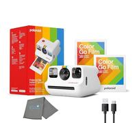 Polaroid Generation 2 Go Instant Mini Camera Starter Set Blanc avec 32 films instantanés Polaroid Go Color, chiffon de nettoyage pour objectif Lumintrail