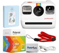 Polaroid Go Generation 2 Ensemble appareil photo instantané avec film couleur Polaroid GO, lot de 2 et album photo + chiffon (4 articles) (blanc)