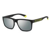 Polaroid Homme PLD 2149/S 71C/EX Lunettes de soleil Polycarbonate Noir Argent Carré Polarisé