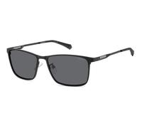 Polaroid Homme PLD 2159/G/S/X 003/M9 Lunettes de soleil Métal Noir Gris Géométrique Polarisé