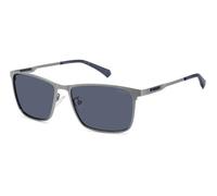 Polaroid Homme PLD 2159/G/S/X KJ1/C3 Lunettes de soleil Métal Rutenio sombre Bleu Géométrique Polarisé