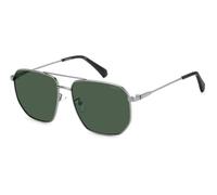 Polaroid Homme PLD 4141/G/S/X 6LB/UC Lunettes de soleil Métal Ruthénium Vert Carré Polarisé