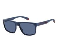 Polaroid Homme Polaroid PLD 2149/S PJP/C3 Lunettes de soleil Polycarbonate Bleu Bleu Carré Polarisé