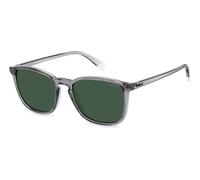 Polaroid Homme Polaroid PLD 4139/S KB7/UC Lunettes de soleil Plastique Gris Vert Carré Polarisé