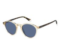 Polaroid Homme Polaroid PLD 4153/S 40G/C3 Lunettes de soleil Polycarbonate Jaune Bleu Ronde Polarisé