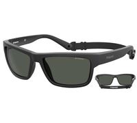 Polaroid Homme Polaroid PLD 7031/S 807/M9 Lunettes de soleil Nylon Noir Gris Carré Polarisé