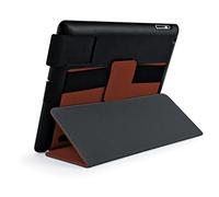 Polaroid iPad 2/3/4 Etui Folio avec Fonction Veille/réveil Automatique et amélioration du Son Intégré Marron