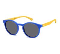 Polaroid Junior PLD 8061/S DCD/M9 Lunettes de soleil Polycarbonate Bleu Gris Pantos Polarisé