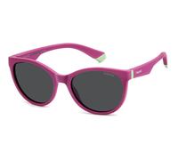 Polaroid Junior PLD 8065/S QHO/M9 Lunettes de soleil Violet Gris Cat Eye Polarisé