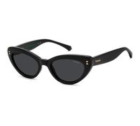 Polaroid Junior PLD 8068/S 807/M9 Lunettes de soleil Polycarbonate Noir Gris Cat Eye Polarisé