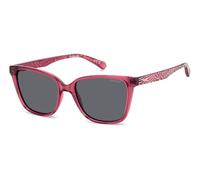 Polaroid Junior Polaroid PLD 8062/S 8CQ/M9 Lunettes de soleil Polycarbonate Rouge Gris Carré Polarisé