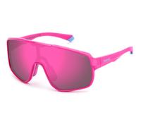 Polaroid Junior Polaroid PLD 8070/S 35J/AI Lunettes de soleil Polycarbonate Rose Gris Masque Polarisé Miroir