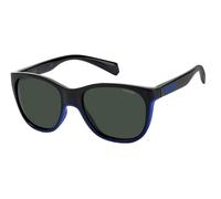 Polaroid Kids Pld 8043/s OY4/M9 BLACK AZURE Sunglasses Baby Girls Polycarbonate, Standard, 47