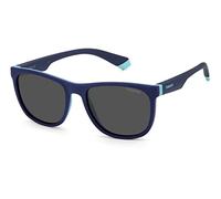 Polaroid Enfant PLD 8049/S ZX9/M9 Lunettes de soleil Plastique Bleu Gris Carré