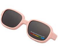 Polaroid Enfant PLD K003 CL-ON 35J/M9 Lunettes de soleil Bio polyamide Rose Gris Carré Polarisé Clip-on