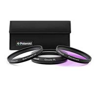Polaroid Optics 3 Piece Filter Kit Set [UV,CPL,FLD], 40.5 mm