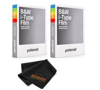 Polaroid Lot de 2 films I-Type noir et blanc (16 photos) | Compatible avec les appareils photo instantanés Polaroid Now, Now+, Flip, I-2, Lab, OneStep2