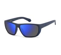 Polaroid Lunettes de soleil PLD7057S60FLL Polarisées 60/15/135 Bleu miroir CAT3 Homme
