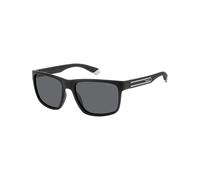 POLAROID PLD 2157/S Sunglasses, Matte Black, 57mm, 18mm Men's
