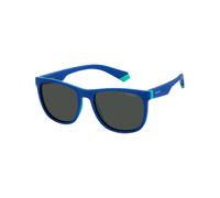 Polaroid Enfant PLD 8049/S 465/M9 Lunettes de soleil Plastique Bleu Gris Carré