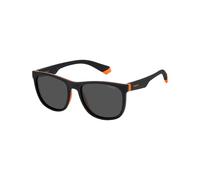 Polaroid Enfant PLD 8049/S 8LZ/M9 Lunettes de soleil Plastique Noir/Orange Gris Carré