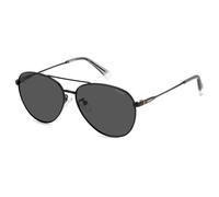 Polaroid - Lunettes de soleil polarisées noires/grises - unisex - Accessoires - Noir - Taille: 56 MM