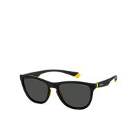 Polaroid Lunettes de soleil PLD 2133S Monture carrée Protection catégorie 3 71C Noir/Jaune