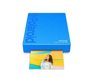 Polaroid Mint Pocket Printer W/ Zink Zero Ink Technology & Built-In Bluetooth for Android & iOS Devices - Blue