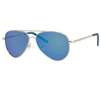 Polaroid Lunettes de soleil Enfant PLD 8015/N J5G/JY Métal Or Bleu Pilote Polarisées 52