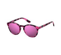 Polaroid - Monture en plastique- Verres roses miroir - unisex - Accessoires - Brun - Taille: 47 MM
