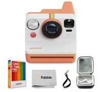Polaroid Now Generation 3 Appareil photo instantané de type I (corail) avec film couleur de type I (8 poses), étui de protection rigide, câble de charge USB-C et dragonne