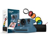 POLAROID NOW + Instantanée Caméra I-Type Calm Bleu, Inclus Lentille Filtre Kit