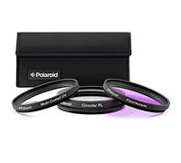 Polaroid Optics 3 Piece Filter Kit Set [UV,CPL,FLD], 40.5 mm