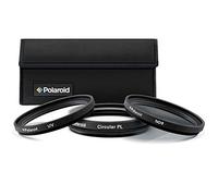 Polaroid Optics 3 Piece Filter Kit Set [UV,CPL, Neutral Density], 55 mm