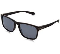 Polaroid Unisex PLD 2088/S 003/EX Lunettes de soleil Plastique Noir Argent Carré Miroir