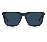 Polaroid PLD 2102/s/x 0VK/C3 MTBLK Blue 55, Lunettes de Soleil Homme, Noir, L