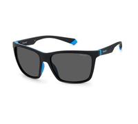 Polaroid Pld 2126/s OY4/M9 BLACK AZURE Sunglasses Men's Acetate, Standard, 58