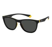 Polaroid Lunettes de soleil PLD 2133S Monture carrée Protection catégorie 3 71C Noir/Jaune