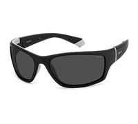 Polaroid Homme PLD 2135/S 08A/M9 Lunettes de soleil Plastique Noir/Gris Gris Carré Polarisé