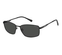 Polaroid Homme PLD 2137/G/S/X 807/M9 Lunettes de soleil Acier Noir Gris Carré Polarisé