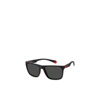 Polaroid Pld 2141/s BLX/M9 MT BLK RED Sunglasses Unisex Acetate, Standard, 57