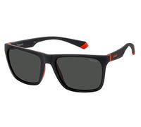 Polaroid PLD 2141/s Sunglasses, BLX/M9 MT BLK Red, 57 Unisex