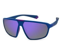 Lunettes de soleil Polaroid Pld 2142/s col. 802/mf Unisexe Carré Bleu semi-opaque