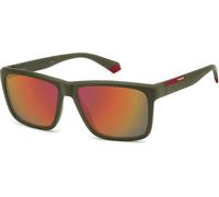 Polaroid PLD 2164/S MILITARY GREEN/ RED MULTILAYER POLARIZED 58/15/145 Herrenbrillen Sonnenbrillen