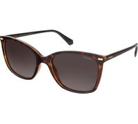 Polaroid PLD 4108/S SUSTAINABLE COLLECTION DARK HAVANA/DARK GREY SHADED 55/19/145 Damenbrillen Sonnenbrillen