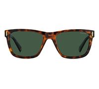 Polaroid Unisex PLD 6186/S 086/UC Lunettes de soleil Plastique Havane Vert Carré Polarisé