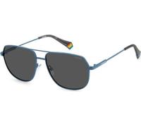 POLAROID PLD 6195/S/X FLL MATTE BLUE 58/15/145 Lunettes de soleil unisexes